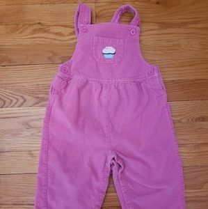 Cupcake Corduroy Overalls Sz 18-24M